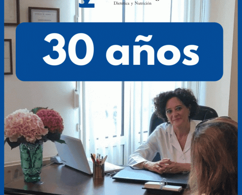 30 años Dra. Zuluaga médico dietética nutrición Donostia San Sebastián consulta online